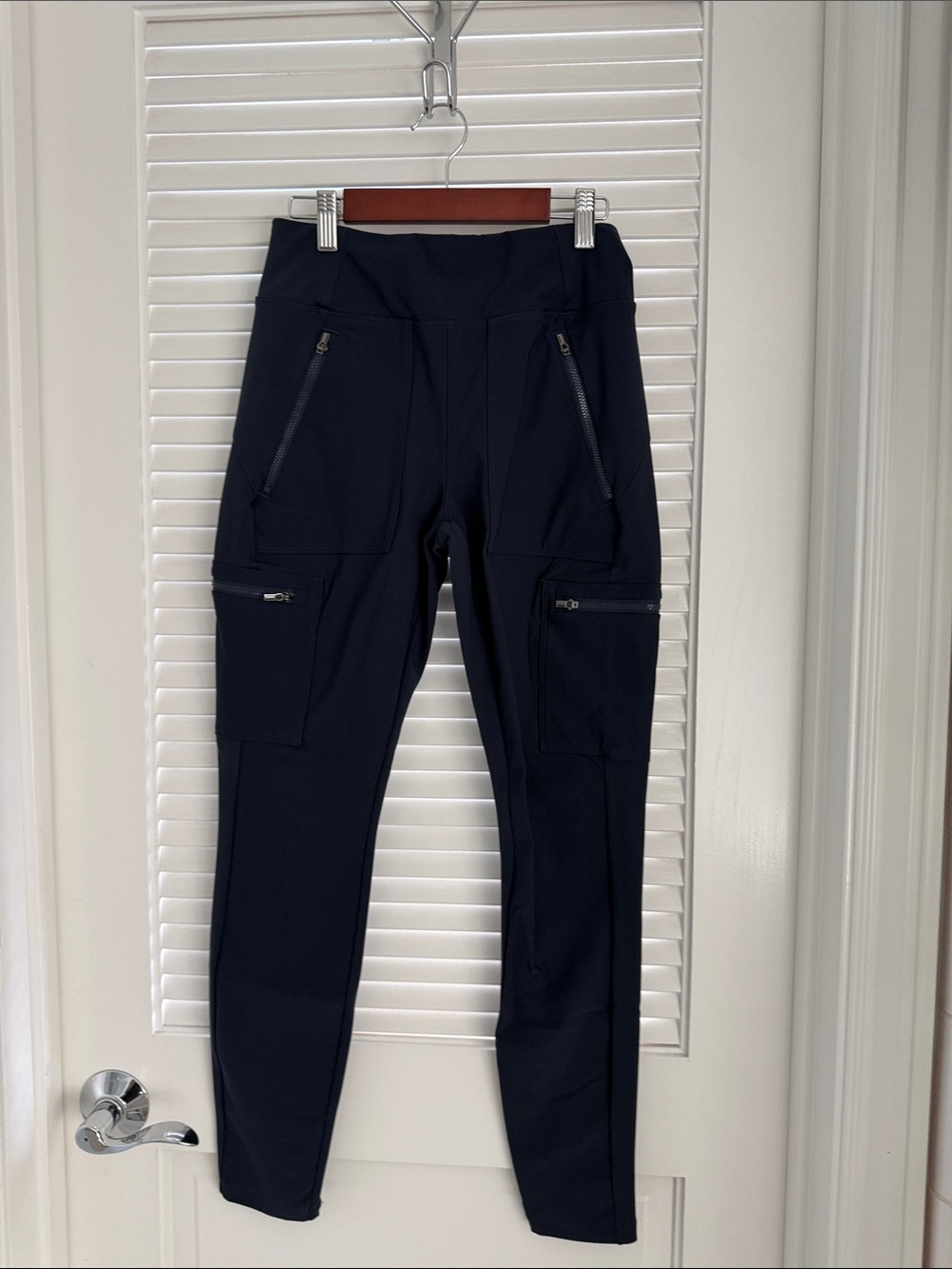 Athleta Black Zip-Pocket Track Joggers